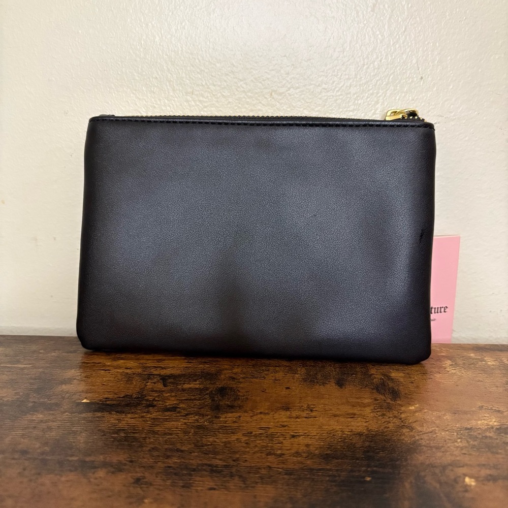 Juicy Couture Black Pouch Cosmetic Bag NWT - Picture 5 of 10